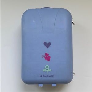 American Girl Doll Purple Rolling Suitcase